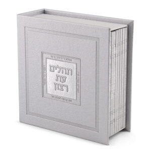 תהלים מחולק במעמד דמוי עור 13X13